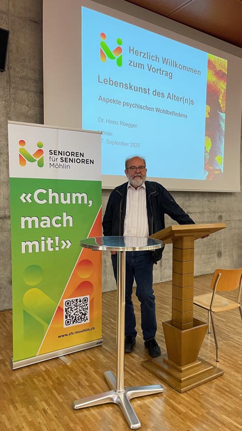 Heinz Rüegger eröffnete eine inspirierende und tiefgründige Perspektive auf das Älterwerden. Foto: zVg