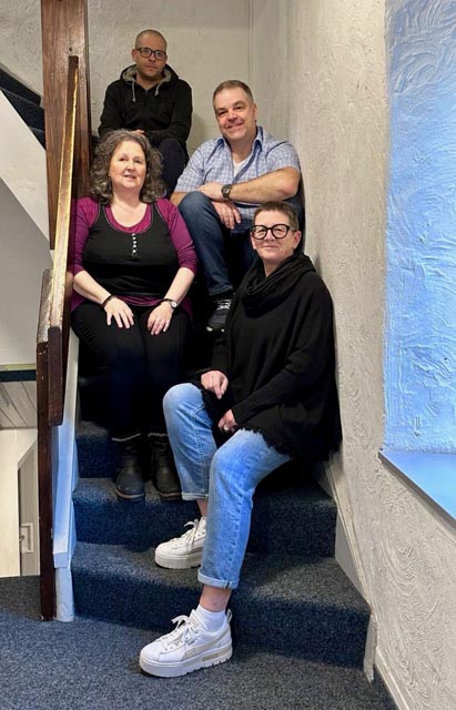 Das Team der Notschlafstelle mit Susi Horvath (vorne). Foto: zVg