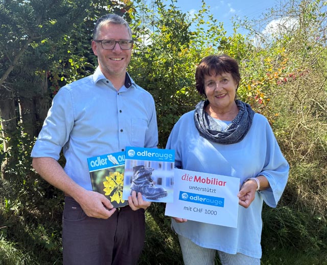 Beim Verein «Adlerauge». Foto: zVg