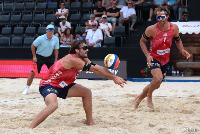 Leo Dillier (links) und Marco Krattiger fliegen an die Weltmeisterschaft nach Australien. Foto: Adi Knecht