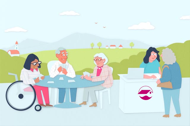 Szene aus dem Kurzfilm von: www.aelterwerden-fricktal.ch. Foto: zVg