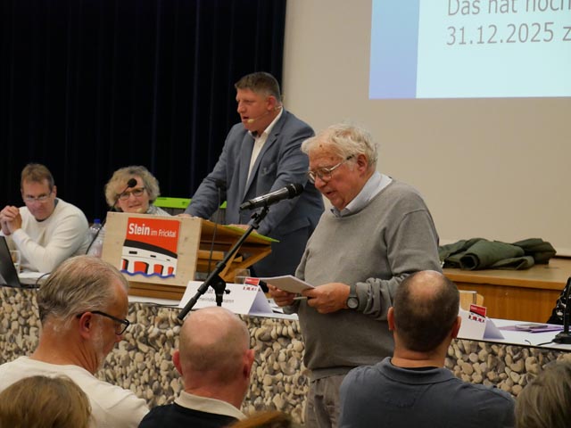 Franz Meier stellte kritische Nachfragen, vor allem zur PFAS-Belastung des Trinkwassers.