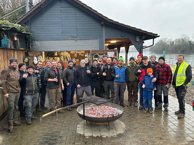 Die Metzgete-Crew nach getaner Arbeit. Foto: zVg