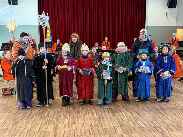 Bereits zur Tradition am Kaister Neujahrsempfang gehören die Sternsinger. Foto: Susanne Hörth