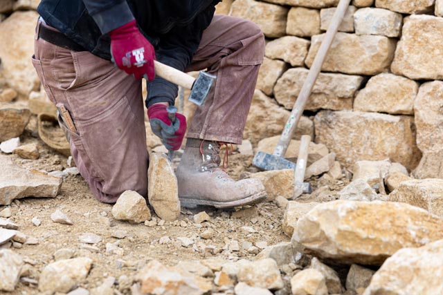 Neubau der Trockensteinmauer am Besseberg © apiaster GmbH