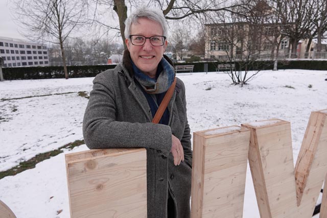 Françoise Moser, Präsidentin vom Fricktal Regio Planungsverband, in Rheinfelden. Foto: Peter Schütz