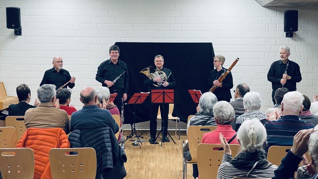Das Regio-Holzbläserquintett sorgte für ein bereicherndes Konzerterlebnis.