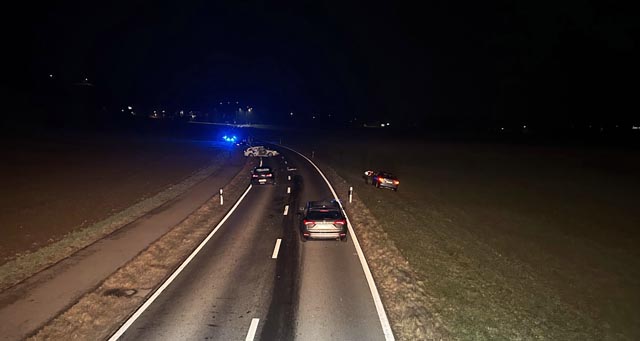 Ein alkoholisierter Fahrer verursachte erheblichen Sachschaden.