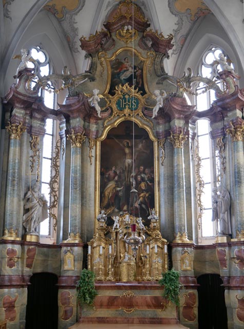 Der Hochaltar in Laufenburg im Stil des späten Rokoko 