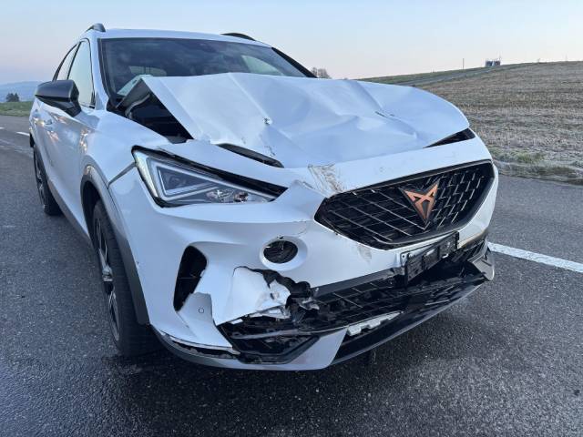 Nahe Menziken kam es am Montag zu einer Fahrzeugkollision.