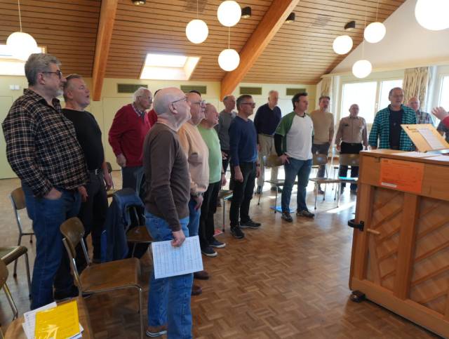 Der Männerchor bereitet sich aufs Jahreskonzert vor. Foto: zVg 