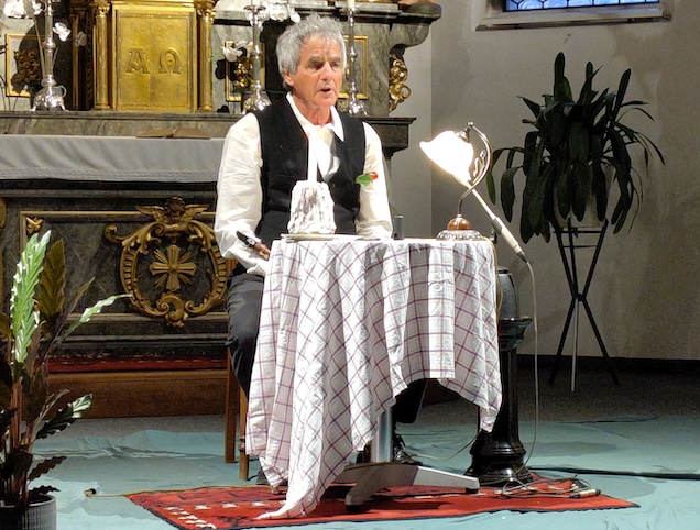 Lesung mit Kaspar Lüscher in der Kirche Oeschgen. Foto: zVg