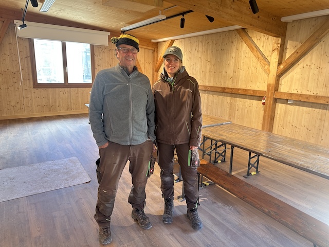 Blick ins neue «Beizli». Zum Saisonbeginn werden es Rolf Lanz und Noemi Appert zusammen mit ihrem Helferteam einrichten. Foto: Sonja Fasler