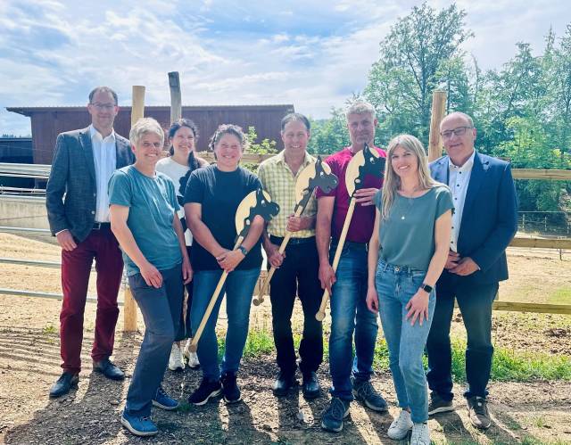 Eröffnung des Buurelandwegs mit Regierungsrat Dr. Markus Dieth. Foto: zVg