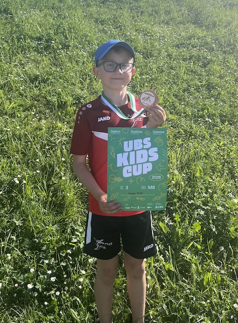 Bronzemedaille für Ernst Huber am UBS Kids Cup. Foto: zVg