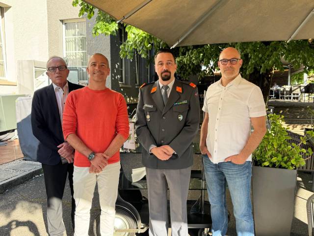 André Zumsteg, Stephan Benz, Bruno Tüscher, Markus M. Müller (von links)