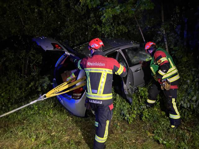 Am Dienstagmorgen kam ein Fahrer beim A3-Anschluss in Rheinfelden von der Fahrbahn ab.