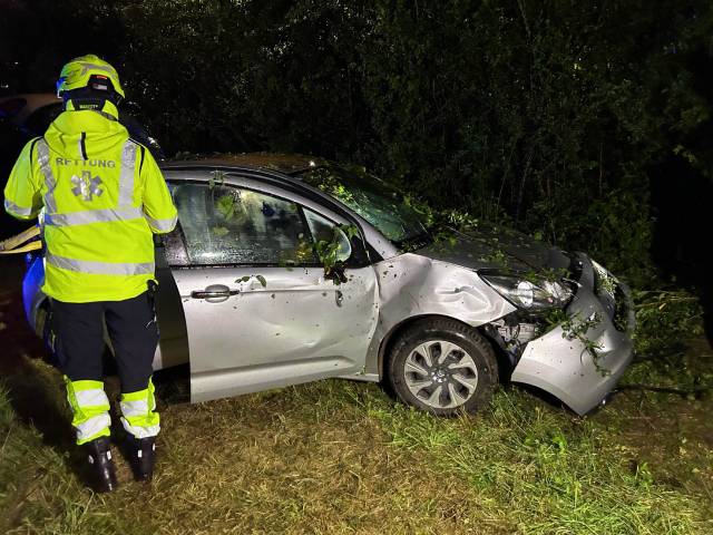 Am Dienstagmorgen kam ein Fahrer beim A3-Anschluss in Rheinfelden von der Fahrbahn ab.