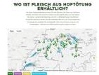Auf der neuen Plattform www.hoftoetung-schweiz.ch finden Konsumenten Verkaufsstellenkarten für Fleisch aus Hoftötung.