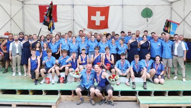 Gruppenfoto der Sektion Wallbach nach dem erfolgreichen Rangverlesen