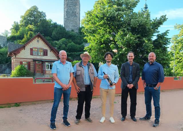 Vizeammann Martin Steinacher, Stadtammann René Leuenberger, Stadtschreiber Marco Waser, Stadtrat Christian Winter, Stadtrat Dieter Deiss (von links). Es fehlt Stadtrat Andy Maier.