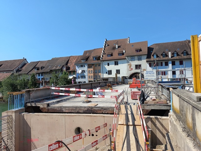 Seit März 2026 saniert das Departement Bau, Verkehr und Umwelt die Brücke. Foto: Copyright Kanton Aargau