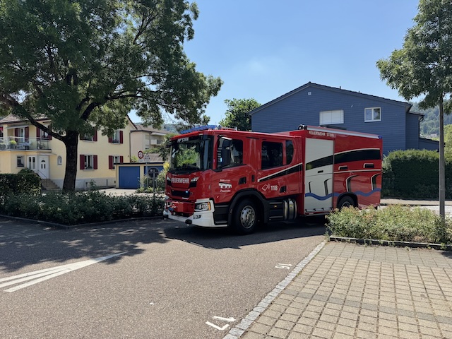 Das neue Pionierfahrzeug (PIF) trifft ein. Foto: Lilia Staiger