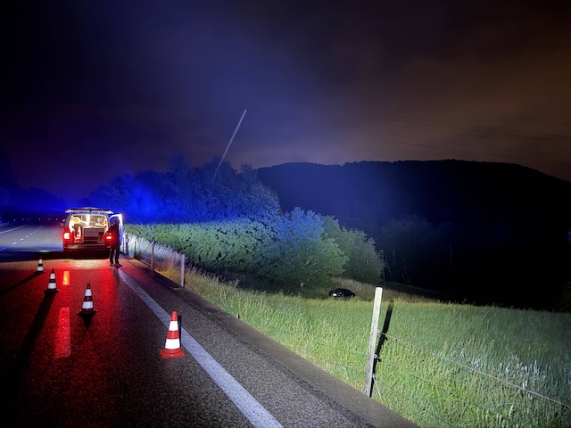 Unfall in Küttigen. Foto: Polizei AG