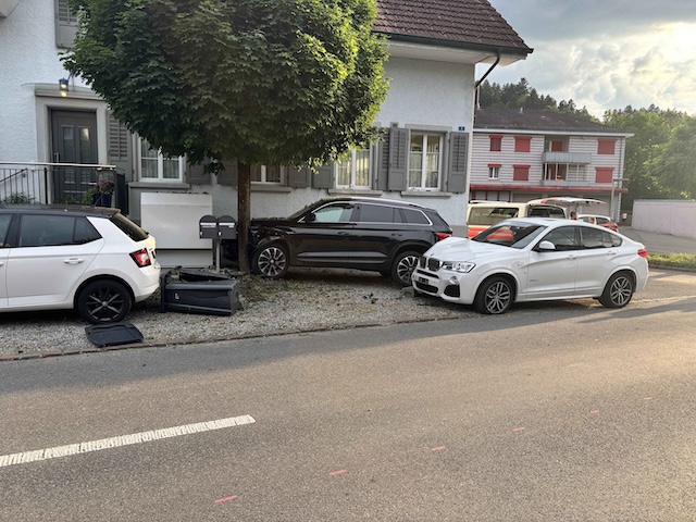 Unfall in Oberkulm. Foto: Polizei AG