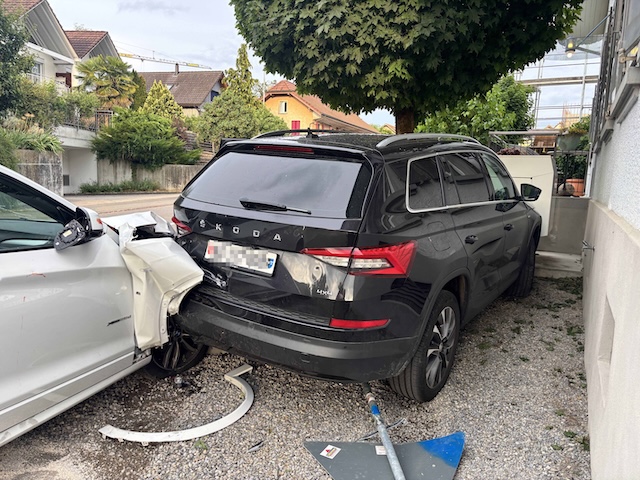 Unfall in Oberkulm. Foto: Polizei AG