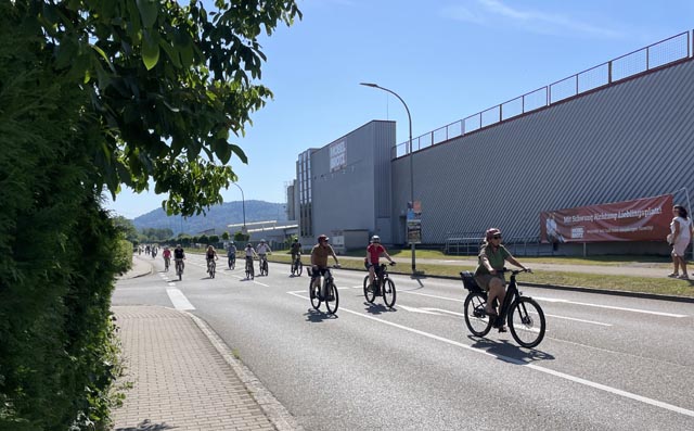Der diesjährige slowUp lockte etwas weniger Radler als sonst auf die Strecke. Foto: Nicole Hübner 